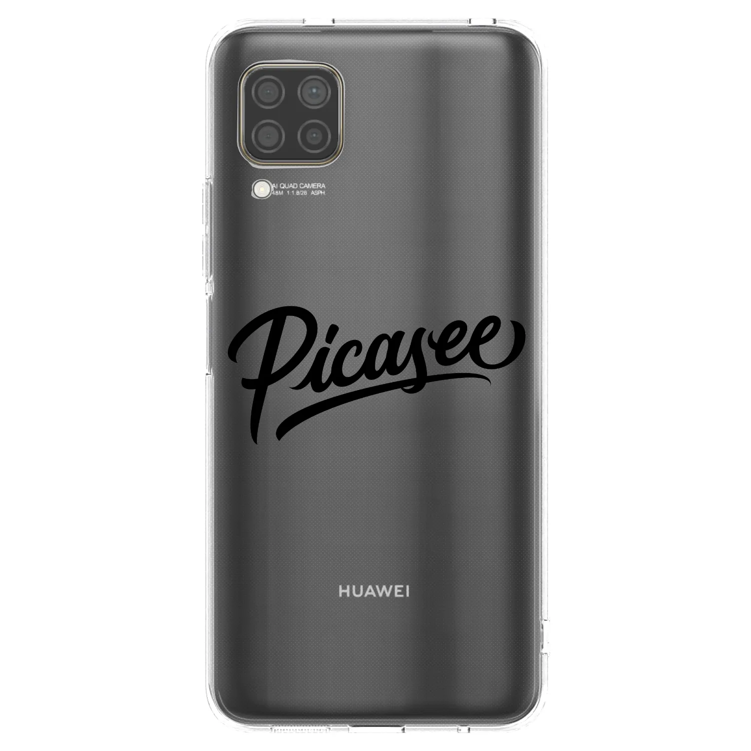 Picasee silikonski prozorni ovitek za Huawei P40 Lite - Picasee - old logo - black
