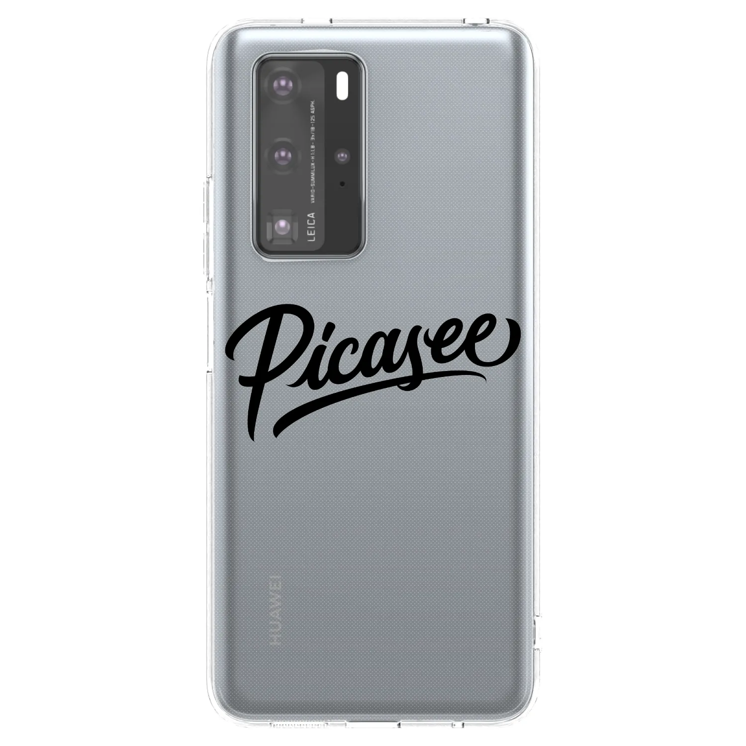 Picasee silikonski prozorni ovitek za Huawei P40 Pro - Picasee - old logo - black