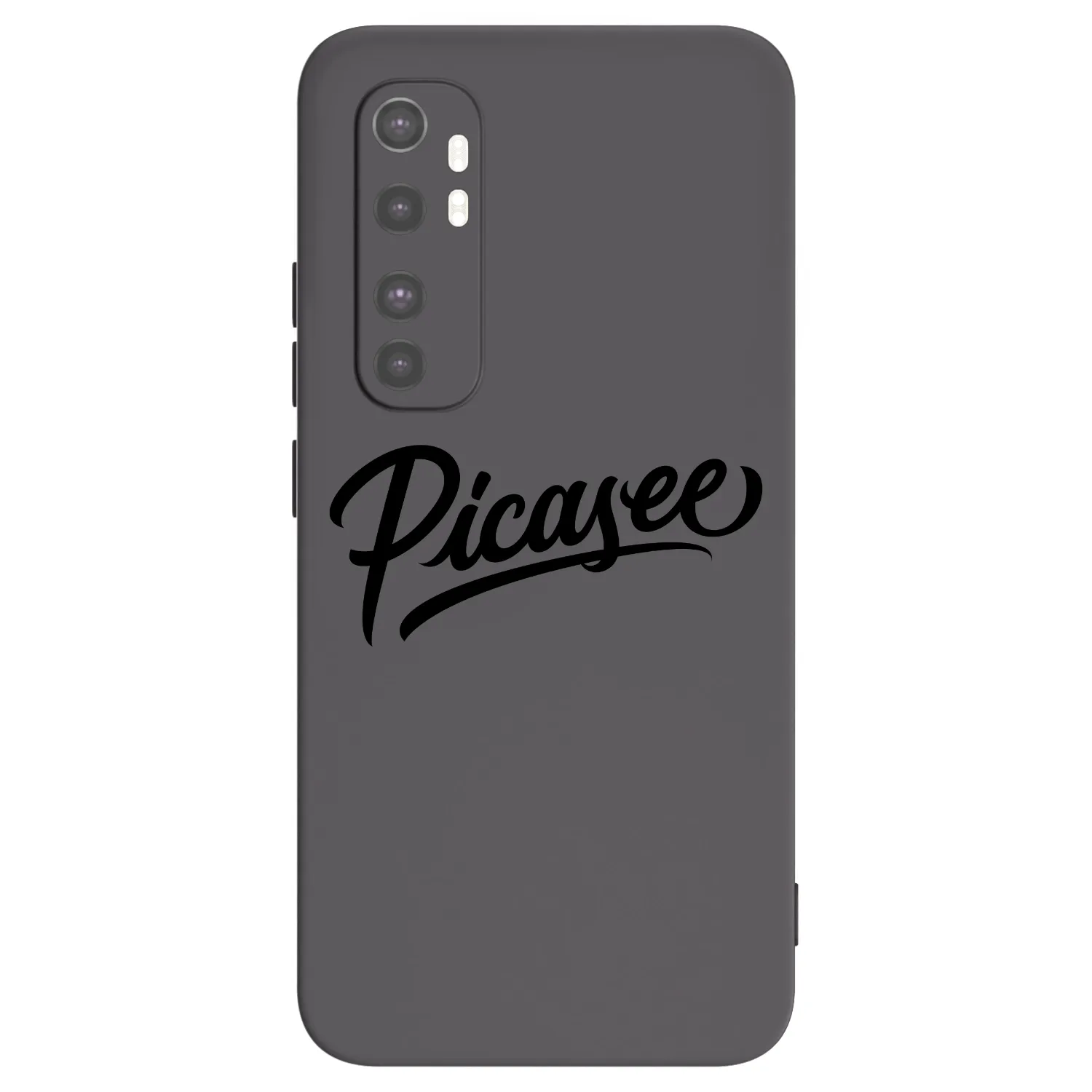 Picasee silikonski črni ovitek za Xiaomi Mi Note 10 Lite - Picasee - old logo - black