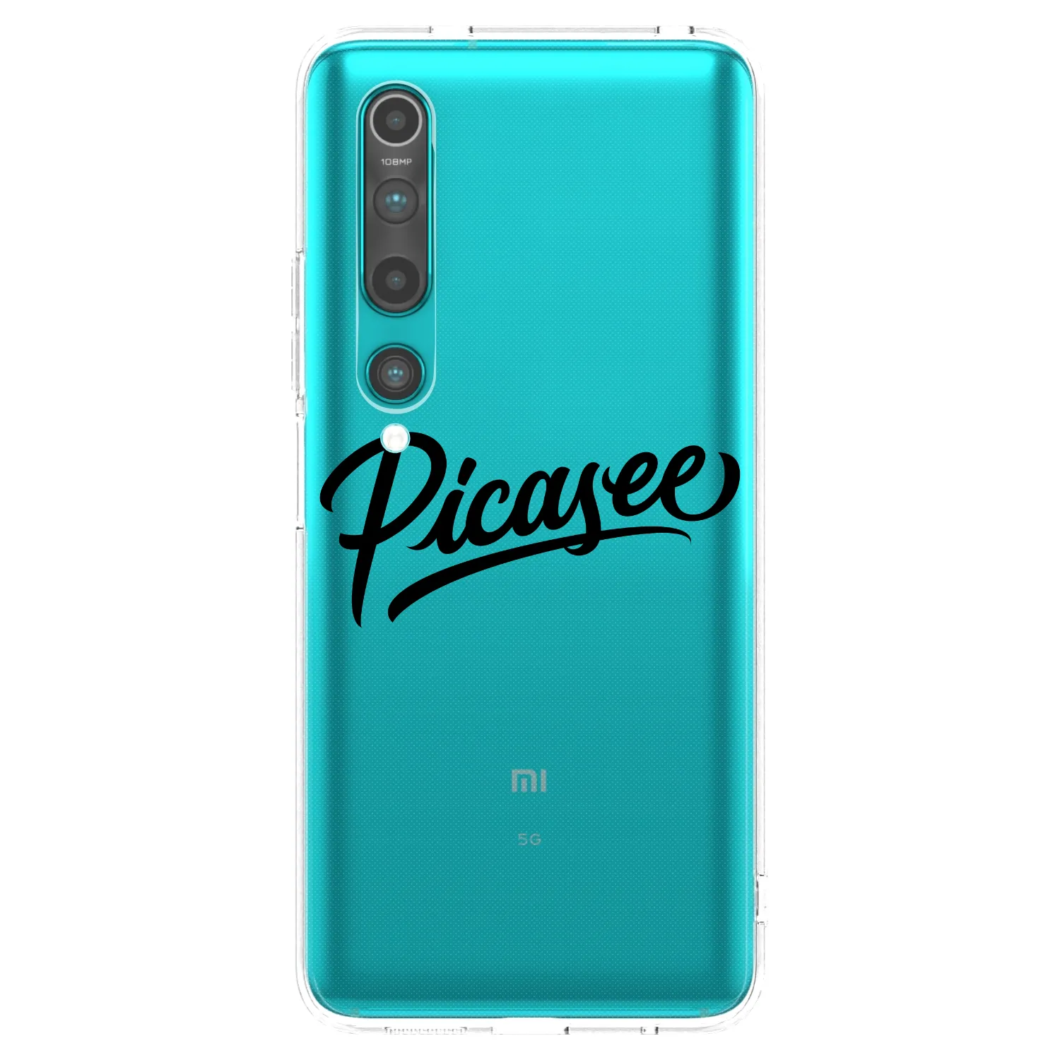 Picasee silikonski prozorni ovitek za Xiaomi Mi 10 - Picasee - old logo - black