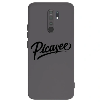 Picasee silikonski črni ovitek za Xiaomi Redmi 9 - Picasee - old logo - black