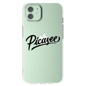 Picasee silikonski prozorni ovitek za Apple iPhone 12 Pro - Picasee - old logo - black