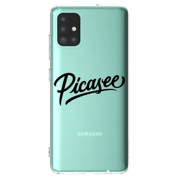 Picasee silikonski prozorni ovitek za Samsung Galaxy M51 M515F - Picasee - old logo - black