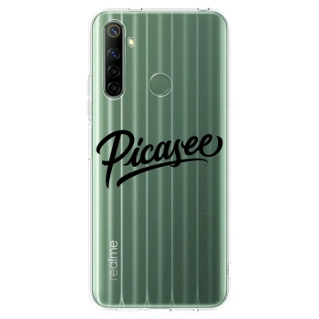 Picasee silikonski prozorni ovitek za Realme 6i - Picasee - old logo - black
