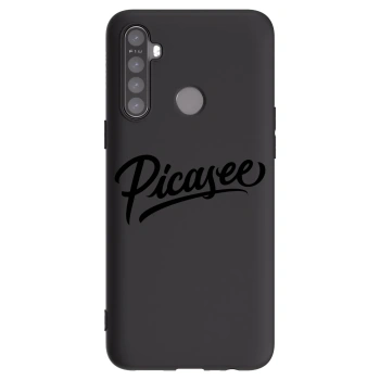 Picasee silikonski črni ovitek za Realme 5 - Picasee - old logo - black