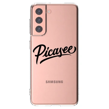Picasee silikonski prozorni ovitek za Samsung Galaxy S21 5G G991B - Picasee - old logo - black