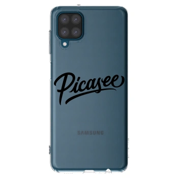 Picasee silikonski prozorni ovitek za Samsung Galaxy A12 A125F - Picasee - old logo - black