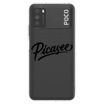 Picasee silikonski prozorni ovitek za Xiaomi Poco M3 - Picasee - old logo - black