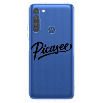 Ovitek za Motorola Moto G8 - Picasee - old logo - black