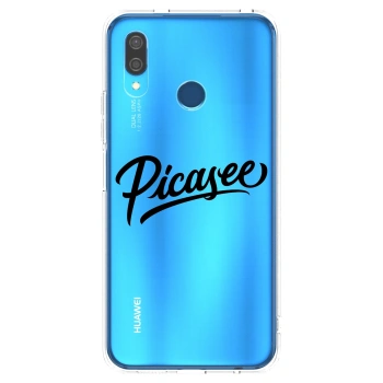 Picasee silikonski prozorni ovitek za Huawei P20 Lite - Picasee - old logo - black