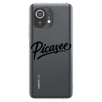 Picasee silikonski prozorni ovitek za Xiaomi Mi 11 - Picasee - old logo - black