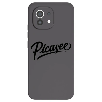 Picasee silikonski črni ovitek za Xiaomi Mi 11 - Picasee - old logo - black