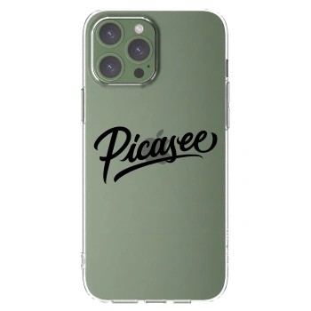 Picasee silikonski prozorni ovitek za Apple iPhone 13 Pro Max - Picasee - old logo - black