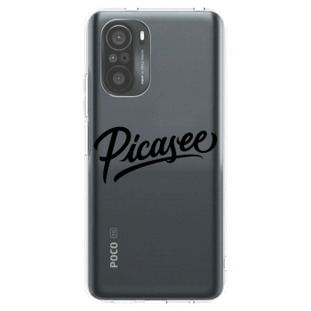Picasee silikonski prozorni ovitek za Xiaomi Poco F3 - Picasee - old logo - black