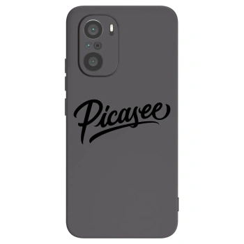 Picasee silikonski črni ovitek za Xiaomi Poco F3 - Picasee - old logo - black