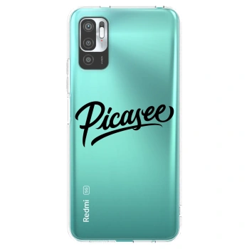 Picasee silikonski prozorni ovitek za Xiaomi Redmi Note 10 5G - Picasee - old logo - black