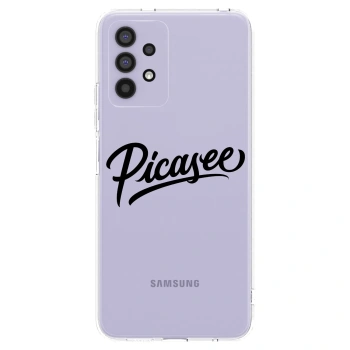 Picasee silikonski prozorni ovitek za Samsung Galaxy A32 4G SM-A325F - Picasee - old logo - black