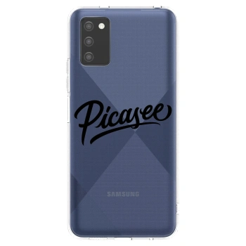 Picasee silikonski prozorni ovitek za Samsung Galaxy A02s A025G - Picasee - old logo - black