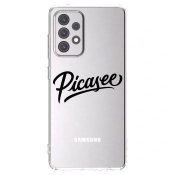 Picasee silikonski prozorni ovitek za Samsung Galaxy A52s 5G A528B - Picasee - old logo - black