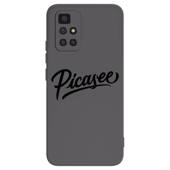 Picasee silikonski črni ovitek za Xiaomi Redmi 10 - Picasee - old logo - black
