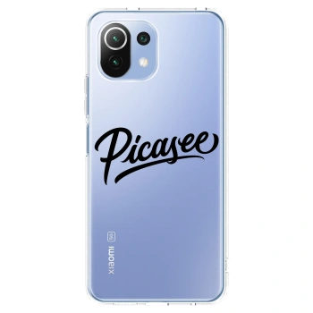 Picasee silikonski prozorni ovitek za Xiaomi 11 Lite 5G NE - Picasee - old logo - black