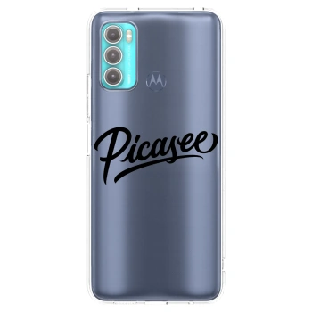 Picasee silikonski prozorni ovitek za Motorola Moto G60 - Picasee - old logo - black