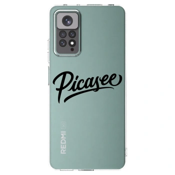 Picasee silikonski prozorni ovitek za Xiaomi Redmi Note 11 - Picasee - old logo - black