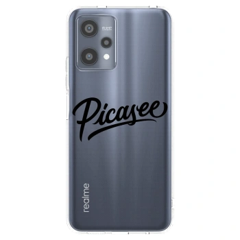 Picasee silikonski prozorni ovitek za Realme 9 Pro 5G - Picasee - old logo - black