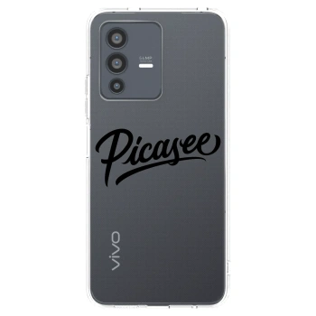 Picasee silikonski prozorni ovitek za Vivo V23 5G - Picasee - old logo - black