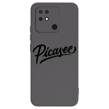 Picasee silikonski črni ovitek za Xiaomi Redmi 10C - Picasee - old logo - black