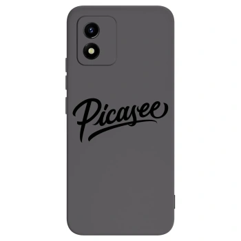 Picasee silikonski črni ovitek za Vivo Y01 - Picasee - old logo - black