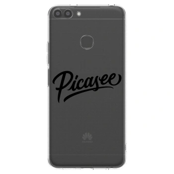 Picasee silikonski prozorni ovitek za Huawei P Smart - Picasee - old logo - black