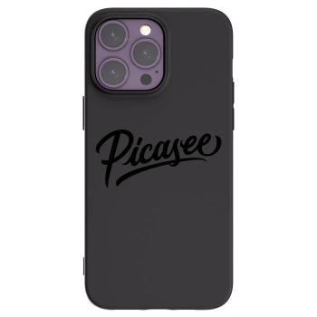 Picasee silikonski črni ovitek za Apple iPhone 14 Pro Max - Picasee - old logo - black