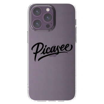 Picasee silikonski prozorni ovitek za Apple iPhone 14 Pro Max - Picasee - old logo - black