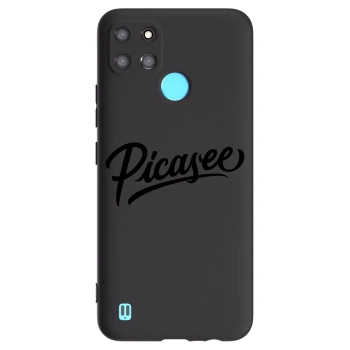 Picasee silikonski črni ovitek za Realme C21Y - Picasee - old logo - black