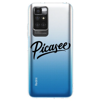 Picasee silikonski prozorni ovitek za Xiaomi Redmi 10 (2022) - Picasee - old logo - black