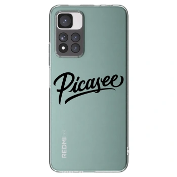 Picasee silikonski prozorni ovitek za Xiaomi Redmi Note 11 Pro+ 5G - Picasee - old logo - black
