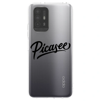 Picasee silikonski prozorni ovitek za OPPO A94 5G - Picasee - old logo - black
