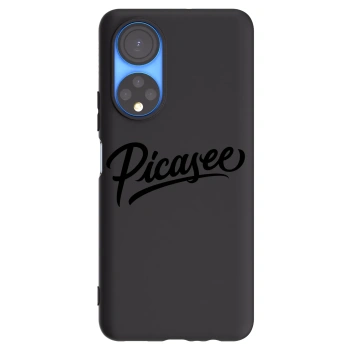 Picasee silikonski črni ovitek za Honor X7 - Picasee - old logo - black