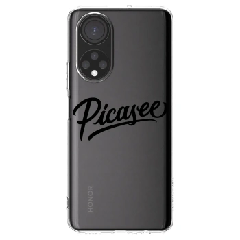 Picasee silikonski prozorni ovitek za Honor X7 - Picasee - old logo - black