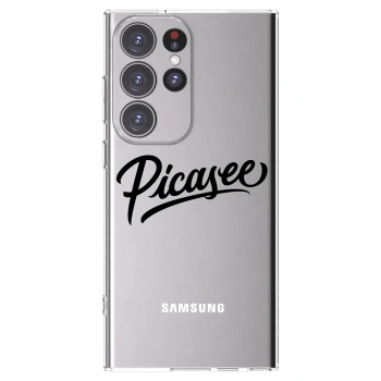 Picasee silikonski prozorni ovitek za Samsung Galaxy S23 Ultra 5G - Picasee - old logo - black