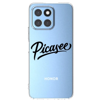 Picasee silikonski prozorni ovitek za Honor X6 - Picasee - old logo - black
