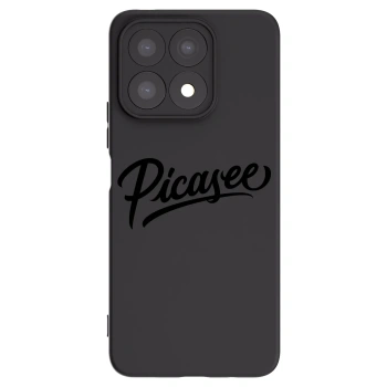 Picasee silikonski črni ovitek za Honor X8a - Picasee - old logo - black