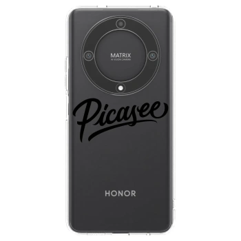 Picasee silikonski prozorni ovitek za Honor Magic5 Lite 5G - Picasee - old logo - black
