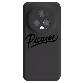 Picasee silikonski črni ovitek za Honor Magic5 Pro - Picasee - old logo - black