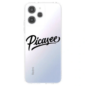 Picasee silikonski prozorni ovitek za Xiaomi Redmi 12 4G - Picasee - old logo - black