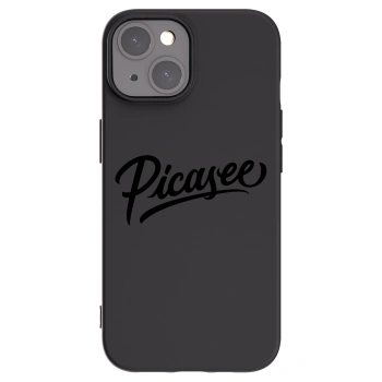 Picasee silikonski črni ovitek za Apple iPhone 15 - Picasee - old logo - black