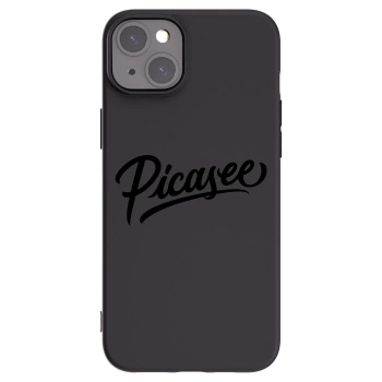 Picasee silikonski črni ovitek za Apple iPhone 15 Plus - Picasee - old logo - black