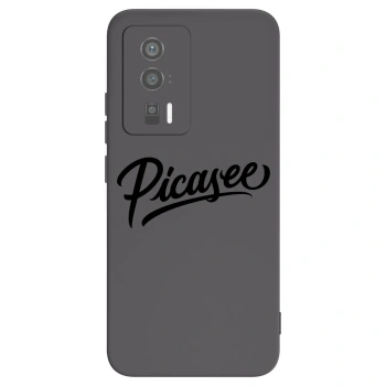 Picasee silikonski črni ovitek za Xiaomi Poco F5 Pro 5G - Picasee - old logo - black