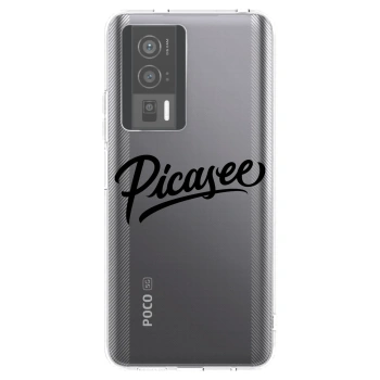 Picasee silikonski prozorni ovitek za Xiaomi Poco F5 Pro 5G - Picasee - old logo - black